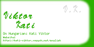 viktor kati business card